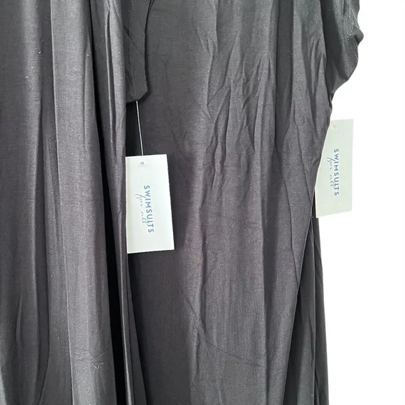 NWT Bundle of 2 Swimsuits For All Black Maxi Casual Dress Coverup size 2X - Picture 4 of 7